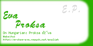 eva proksa business card